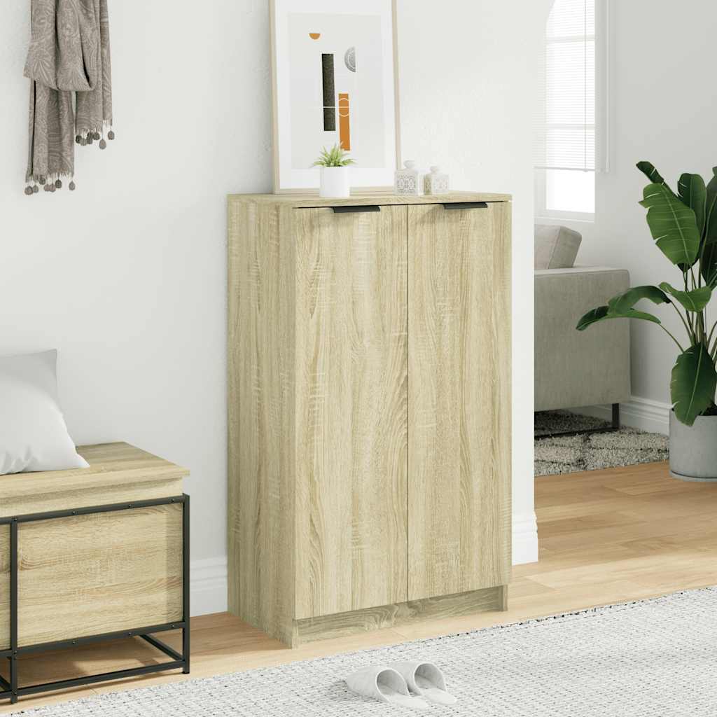 vidaXL Szafka na buty, dąb sonoma, 59x35x100,5cm,materiał drewnopochodny