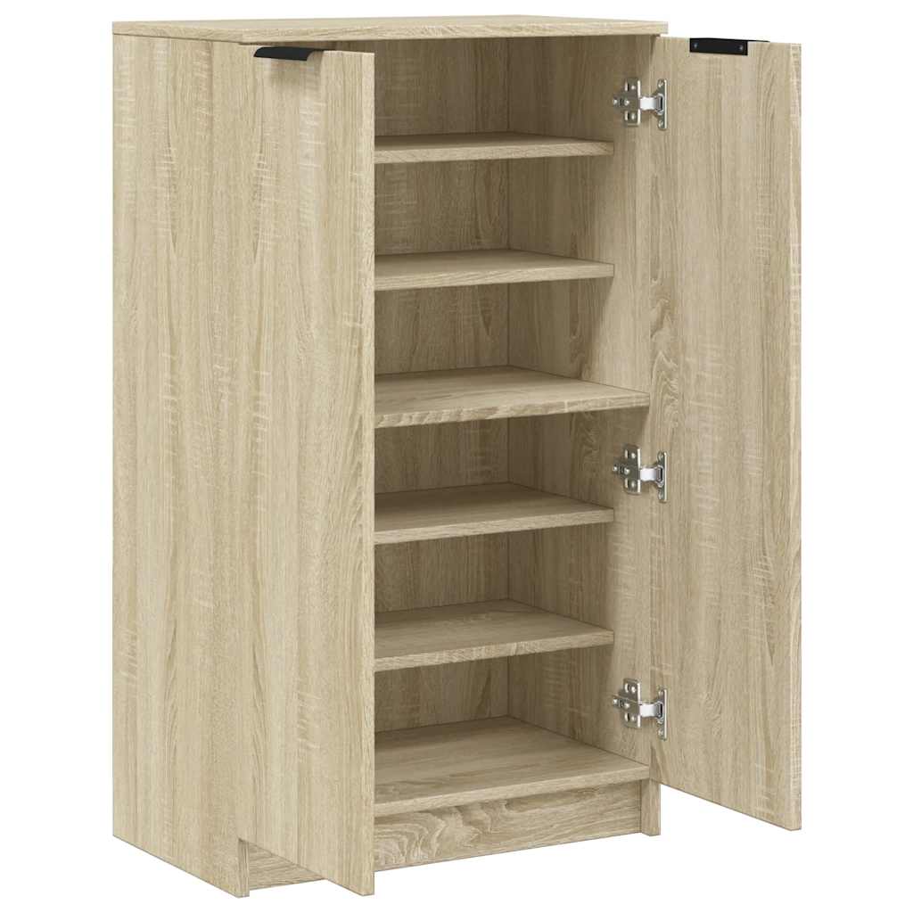 vidaXL Szafka na buty, dąb sonoma, 59x35x100,5cm,materiał drewnopochodny