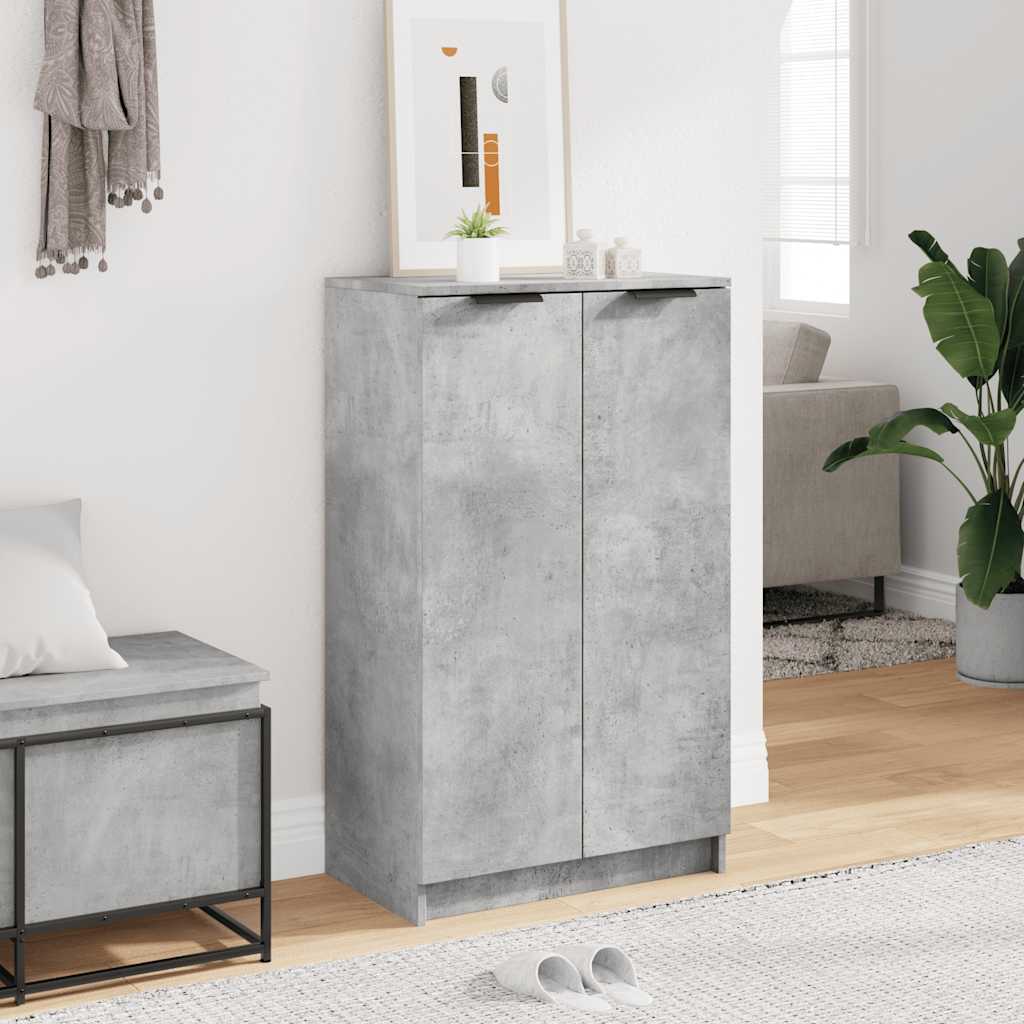 vidaXL Szafka na buty, szarość betonu, 59x35x100,5 cm