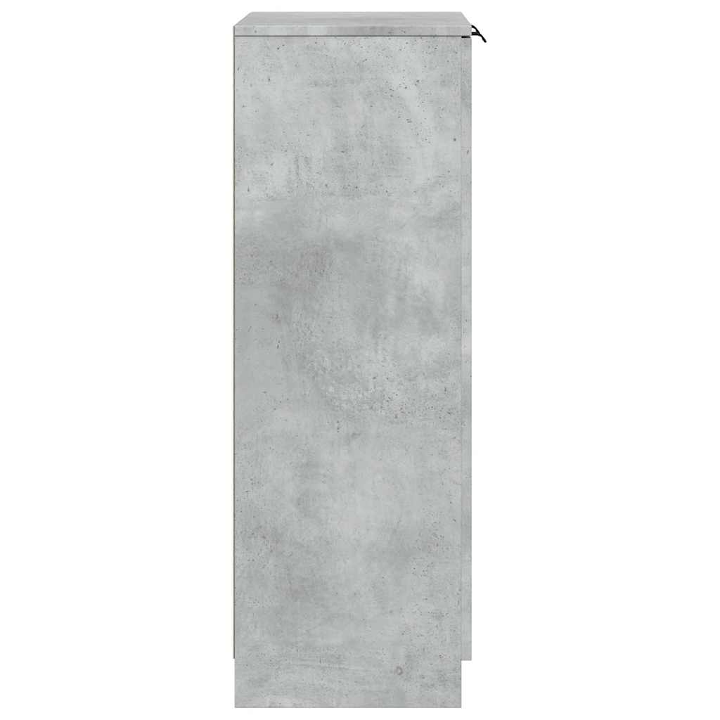 vidaXL Szafka na buty, szarość betonu, 59x35x100,5 cm