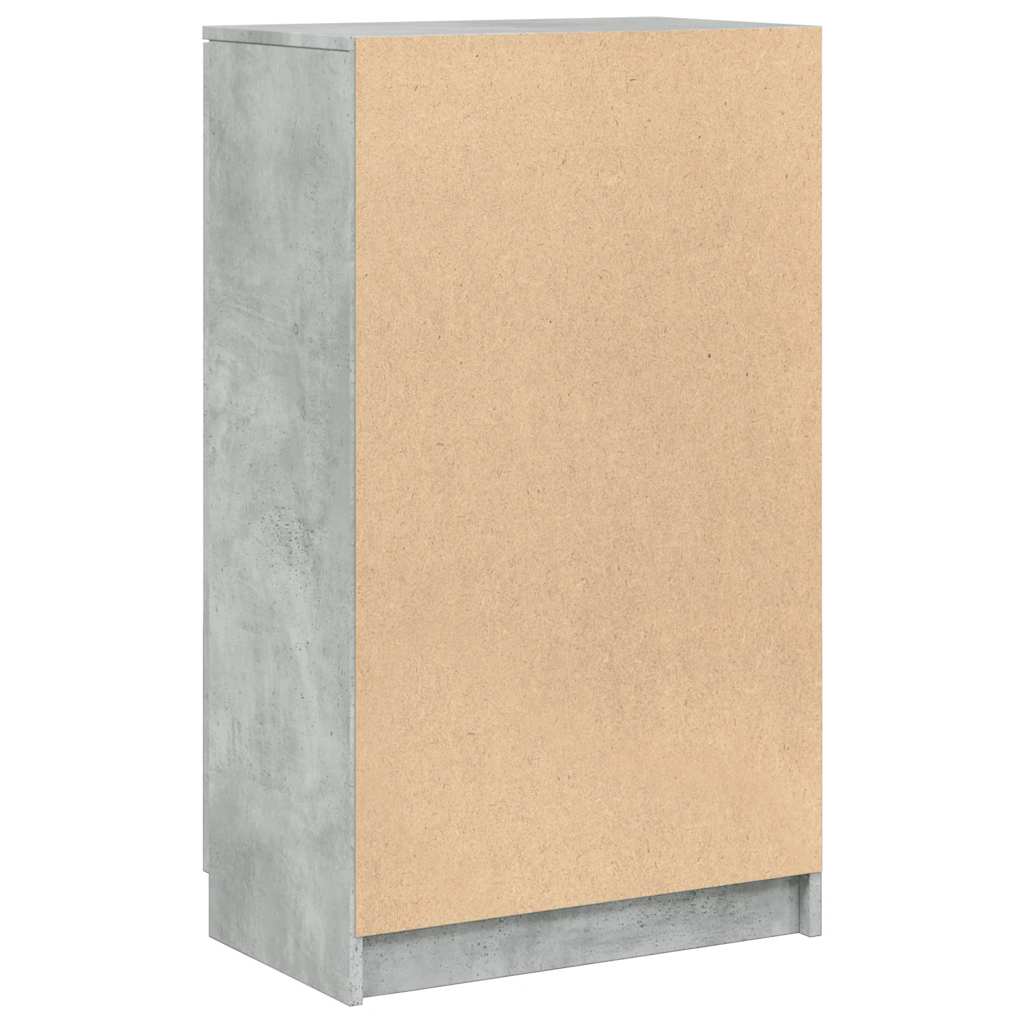 vidaXL Szafka na buty, szarość betonu, 59x35x100,5 cm