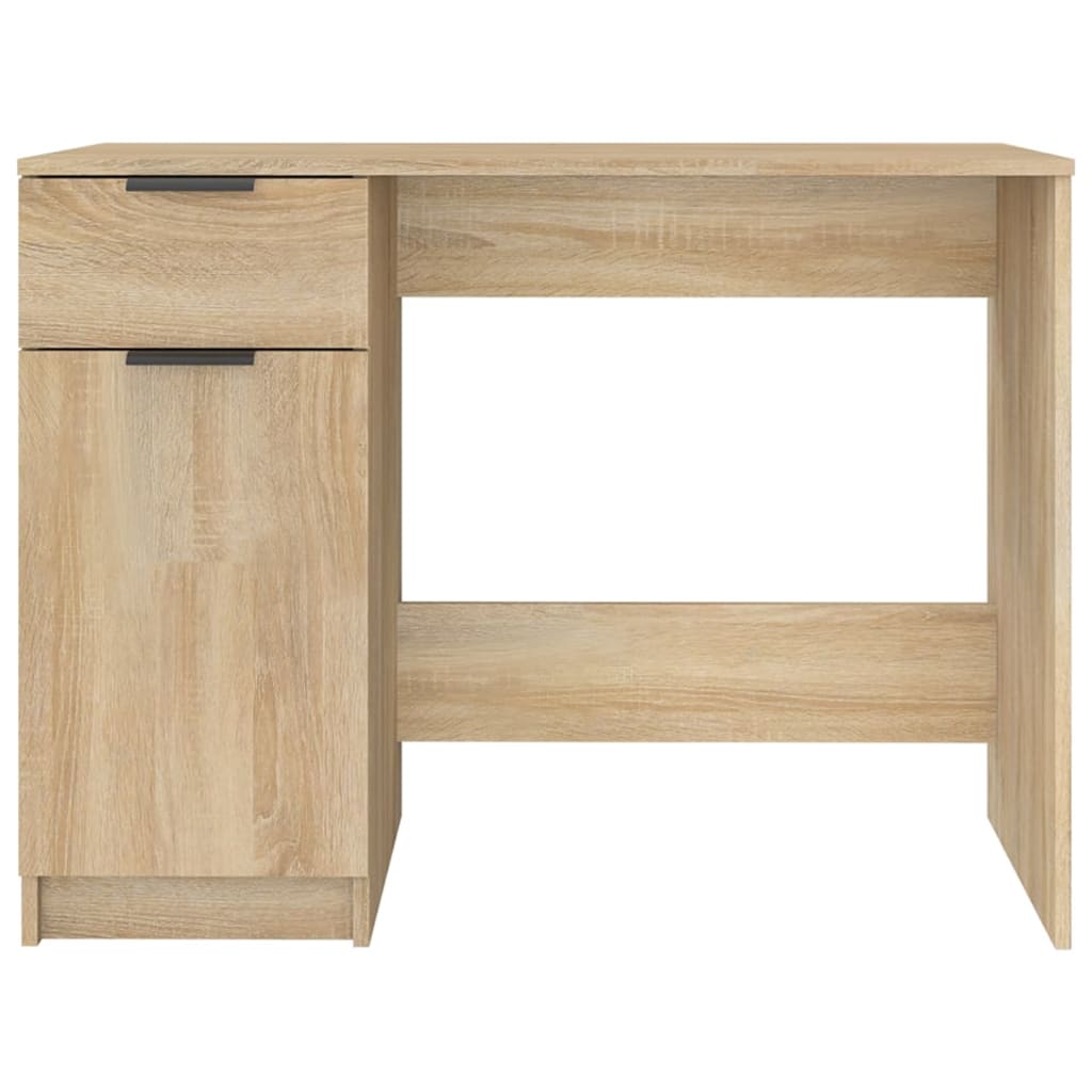 vidaXL Biurko, dąb sonoma, 100x50x75 cm, materiał drewnopochodny