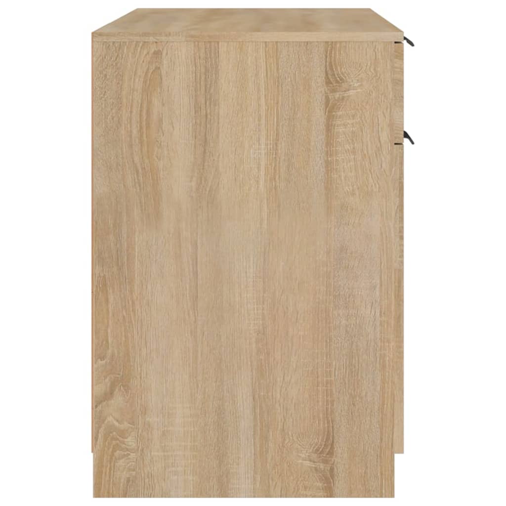 vidaXL Biurko, dąb sonoma, 100x50x75 cm, materiał drewnopochodny