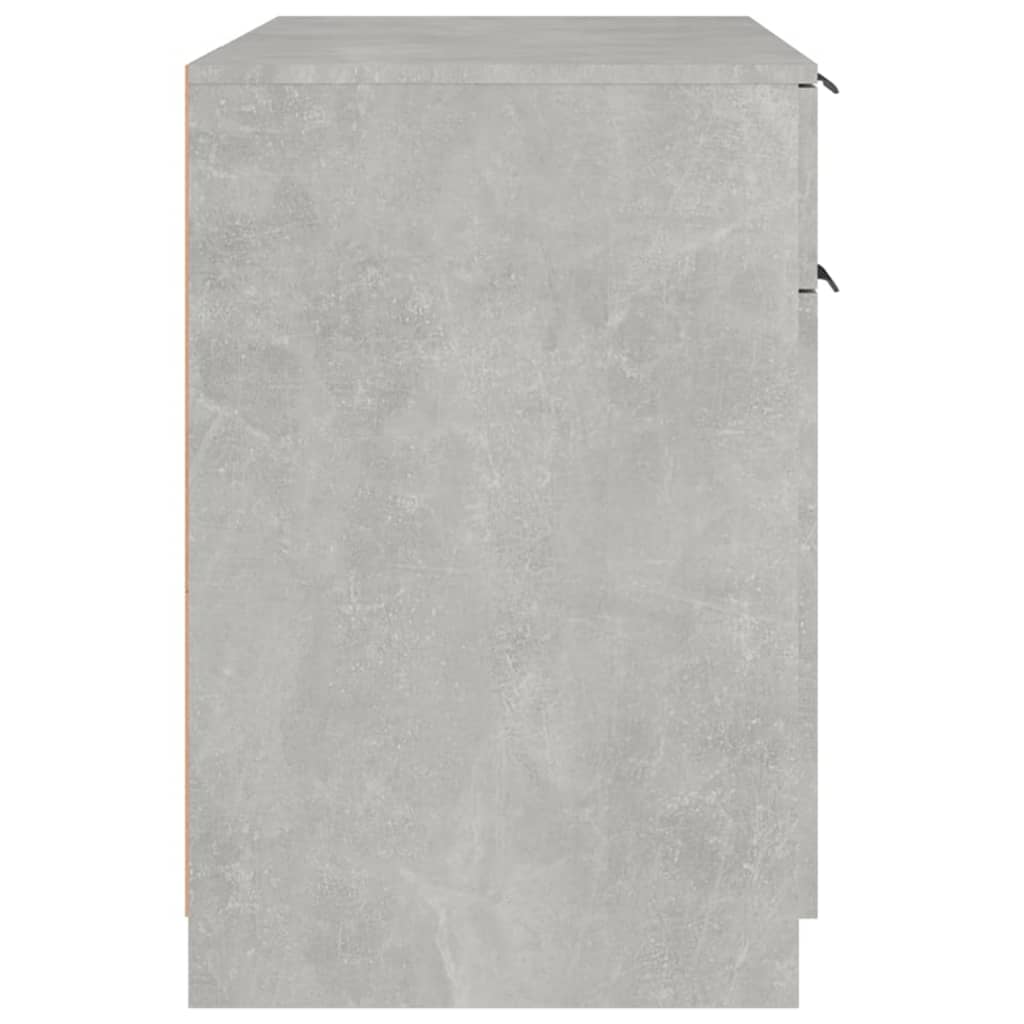 vidaXL Biurko, szarość betonu, 100x50x75 cm, materiał drewnopochodny