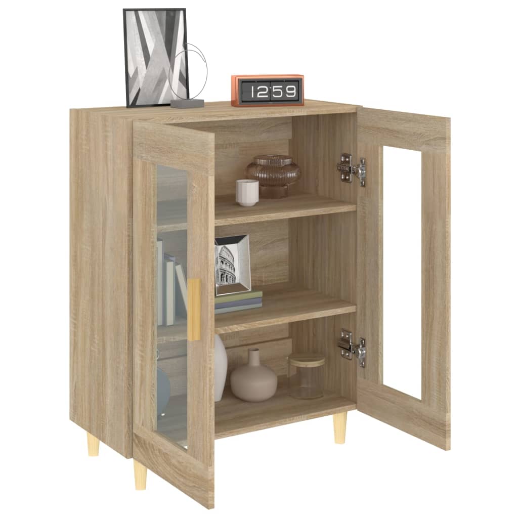 vidaXL Szafka, dąb sonoma, 69,5x34x90 cm, materiał drewnopochodny