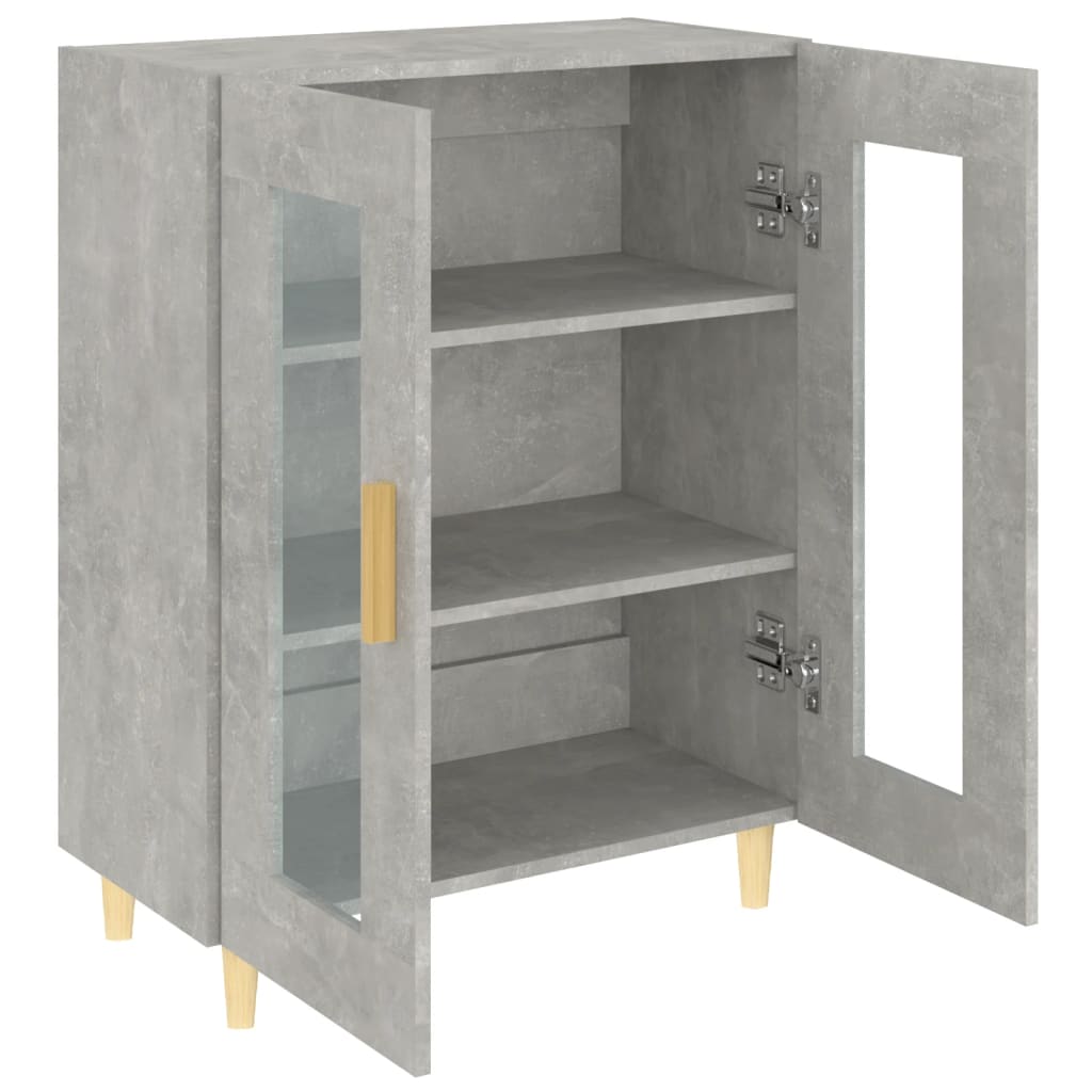 vidaXL Szafka, szarość betonu, 69,5x34x90 cm, materiał drewnopochodny