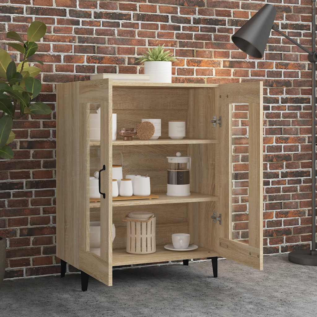 vidaXL Szafka, dąb sonoma, 69,5x34x90 cm, materiał drewnopochodny