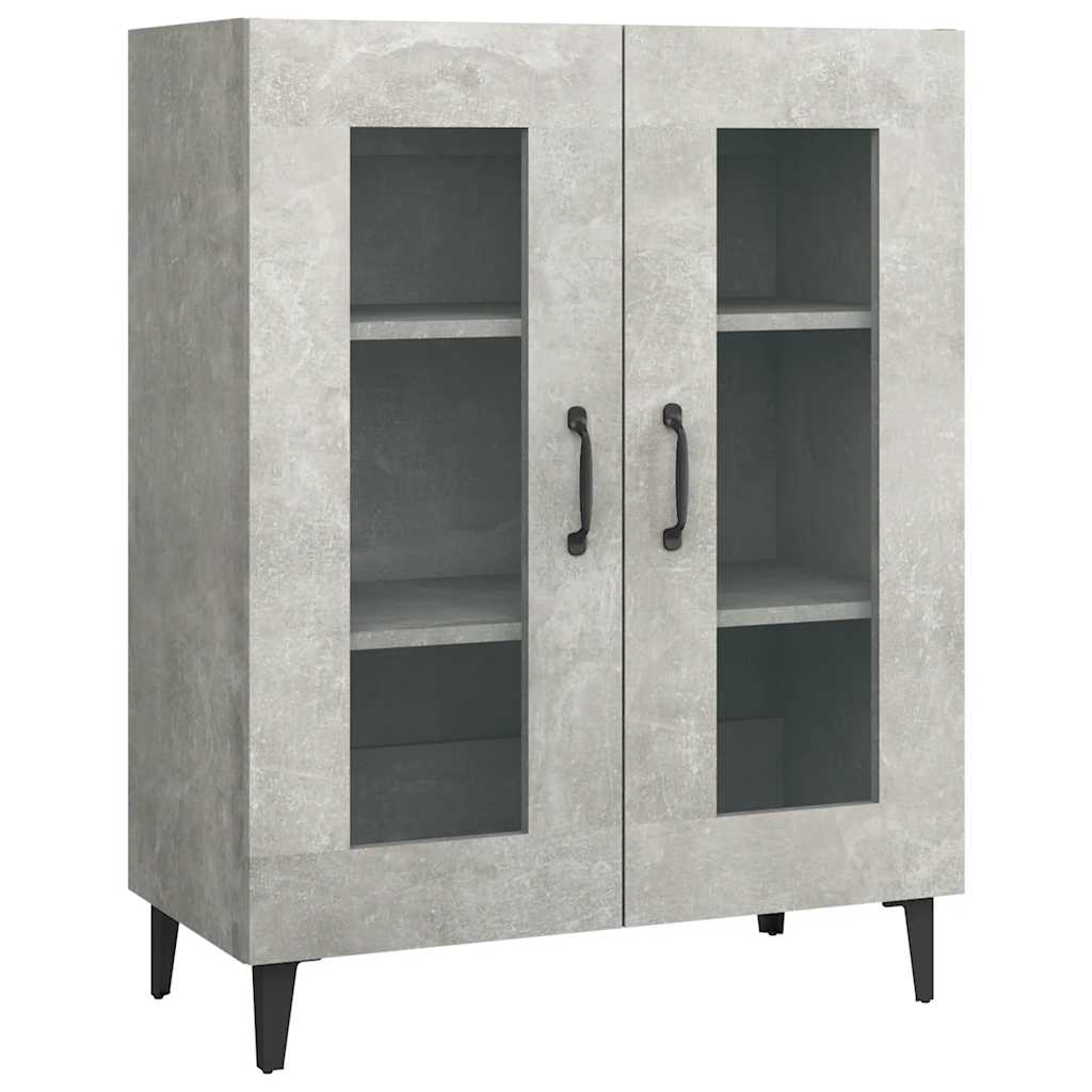 vidaXL Szafka, szarość betonu, 69,5x34x90 cm, materiał drewnopochodny