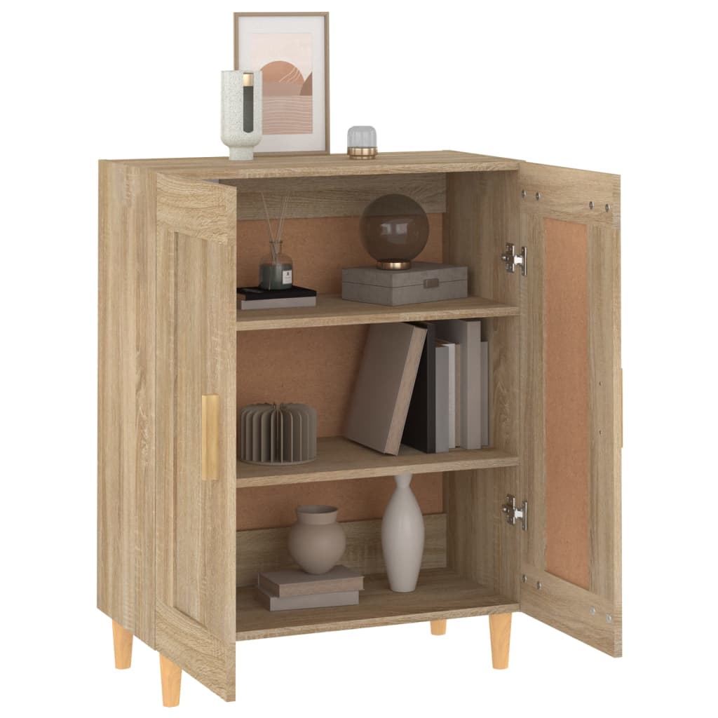 vidaXL Szafka, dąb sonoma, 69,5x34x90 cm, materiał drewnopochodny