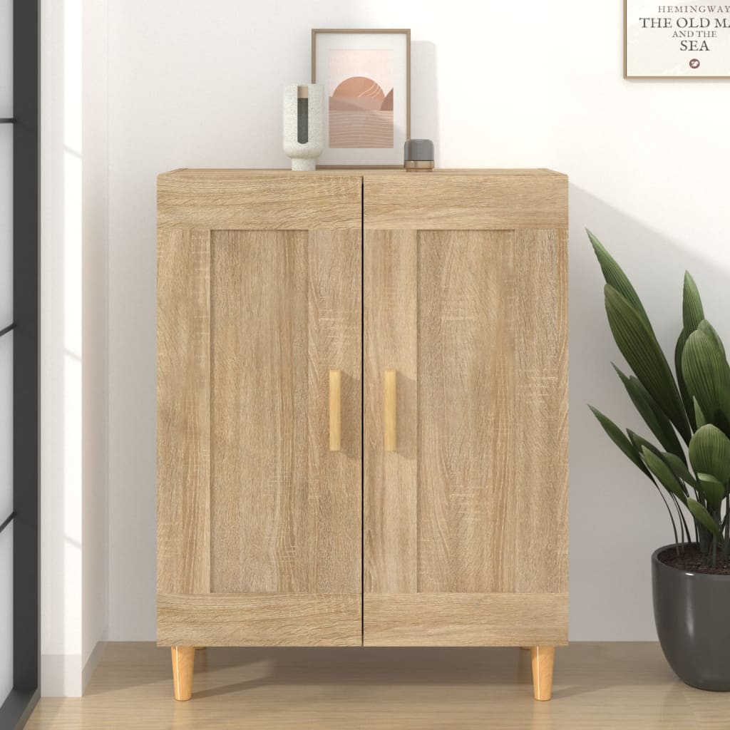 vidaXL Szafka, dąb sonoma, 69,5x34x90 cm, materiał drewnopochodny