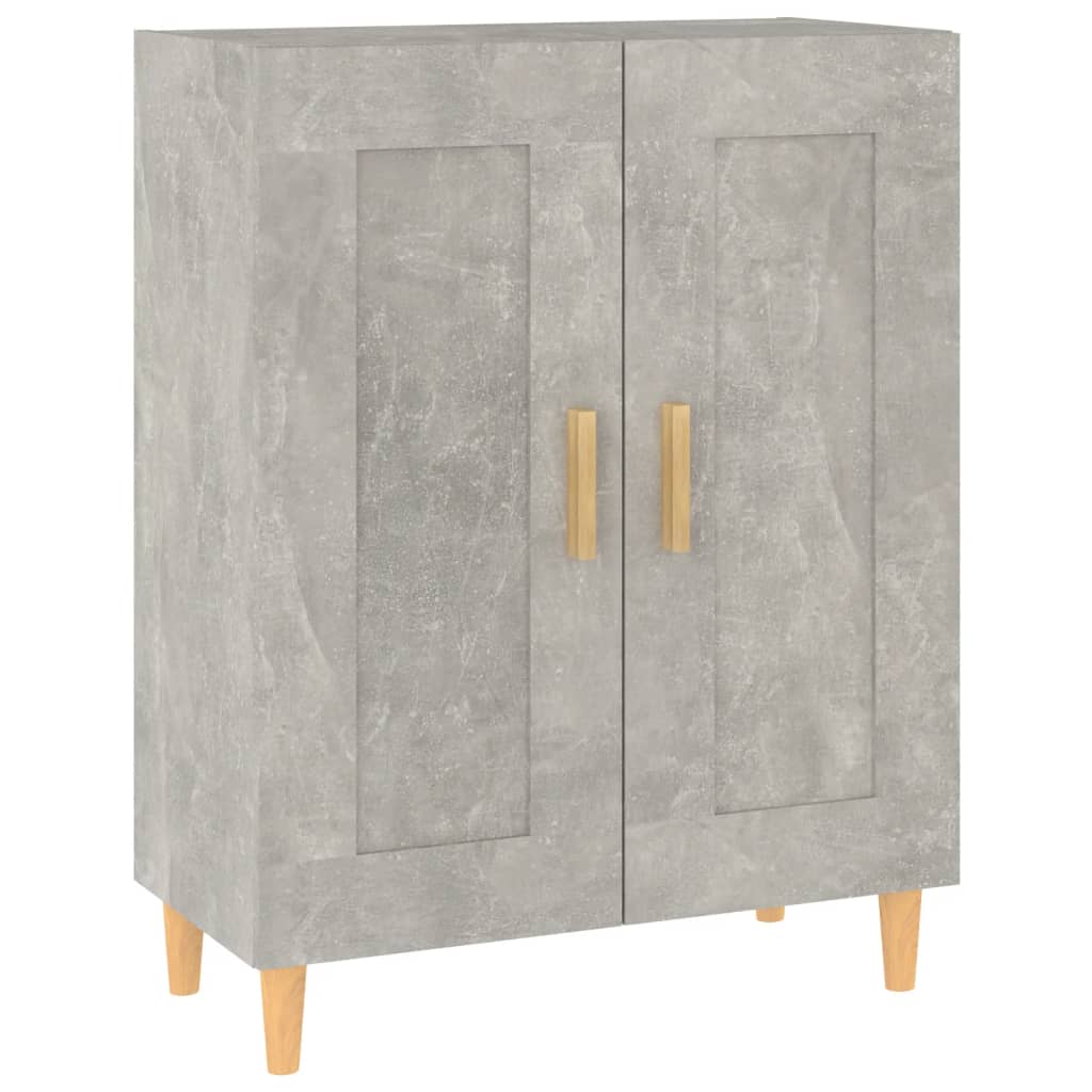 vidaXL Szafka, szarość betonu, 69,5x34x90 cm, materiał drewnopochodny