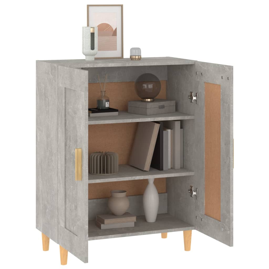 vidaXL Szafka, szarość betonu, 69,5x34x90 cm, materiał drewnopochodny