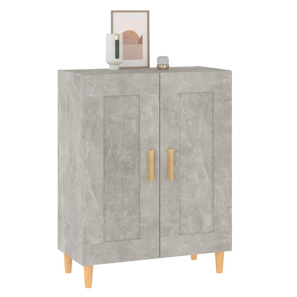 vidaXL Szafka, szarość betonu, 69,5x34x90 cm, materiał drewnopochodny