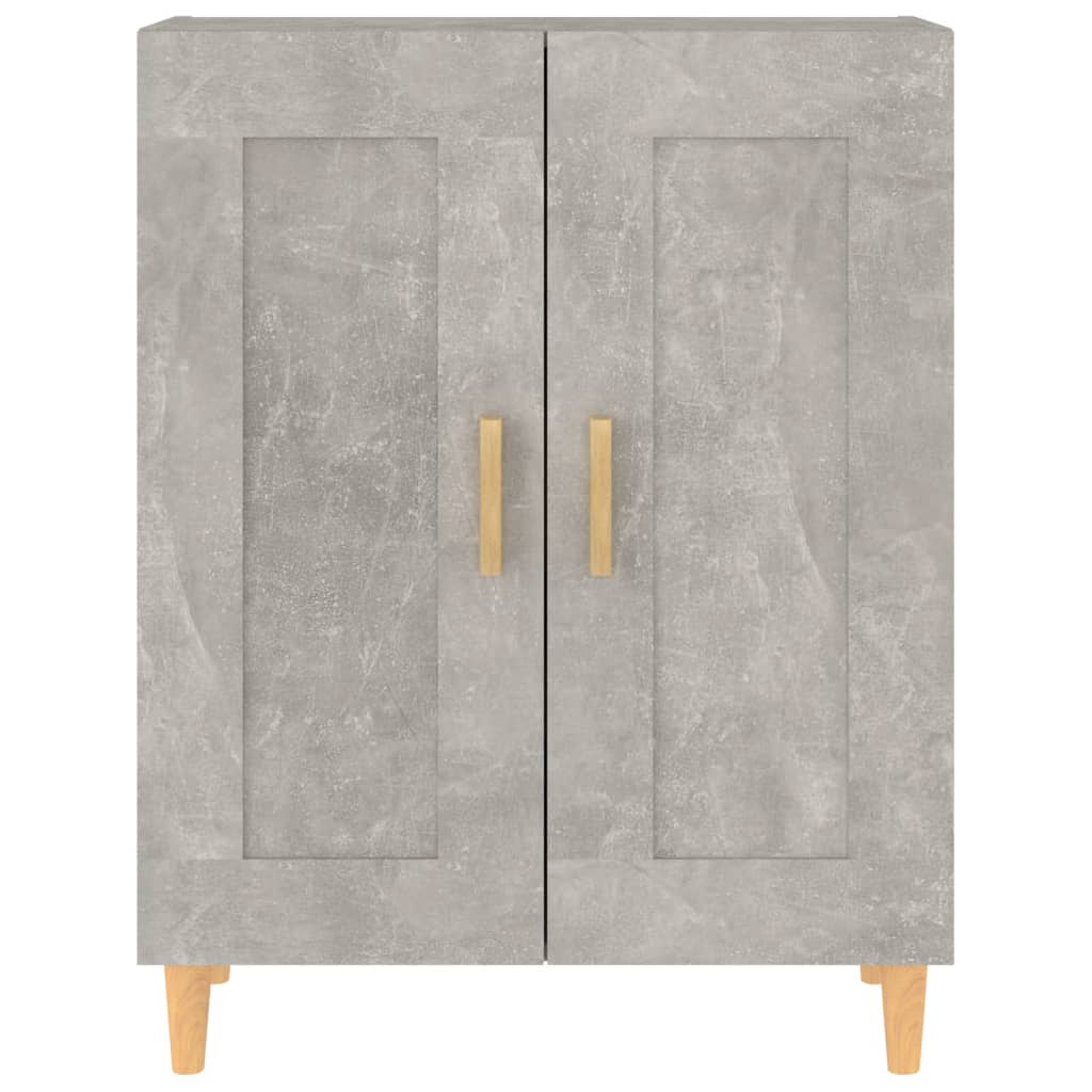 vidaXL Szafka, szarość betonu, 69,5x34x90 cm, materiał drewnopochodny