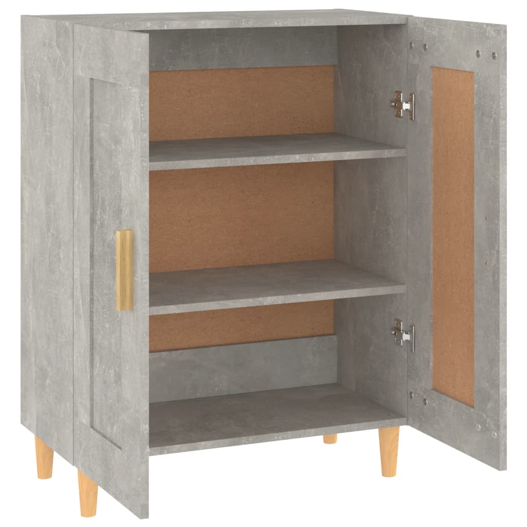 vidaXL Szafka, szarość betonu, 69,5x34x90 cm, materiał drewnopochodny