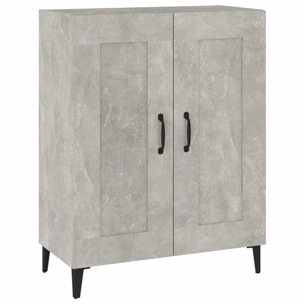 vidaXL Szafka, szarość betonu, 69,5x34x90 cm, materiał drewnopochodny