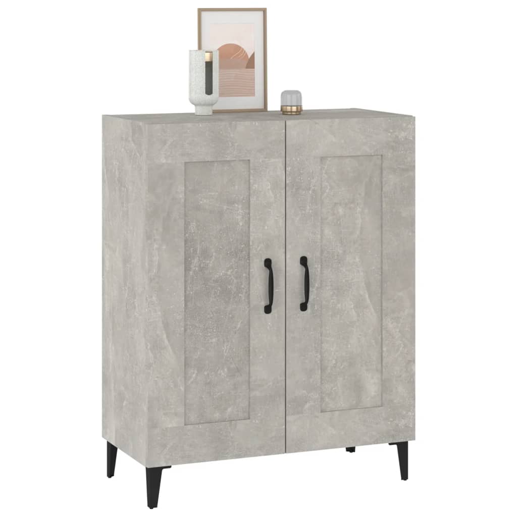 vidaXL Szafka, szarość betonu, 69,5x34x90 cm, materiał drewnopochodny