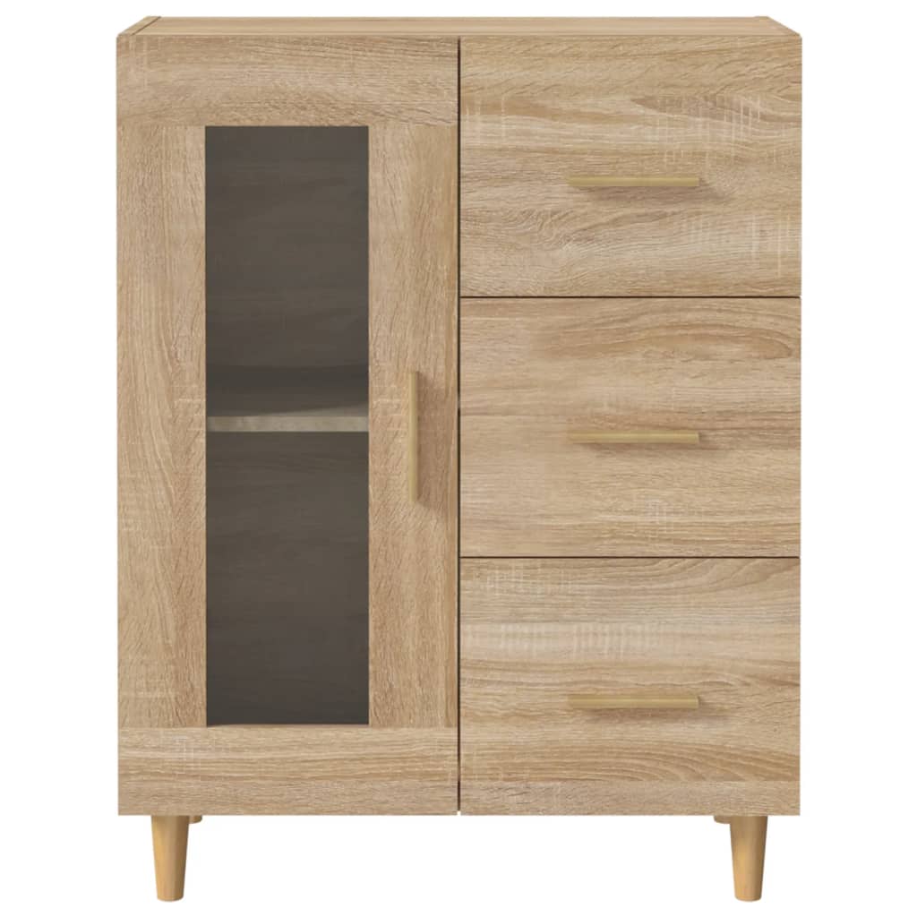 vidaXL Szafka, dąb sonoma, 69,5x34x90 cm, materiał drewnopochodny