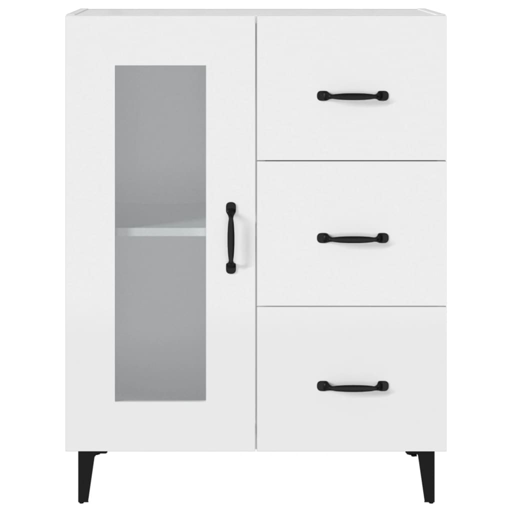 vidaXL Szafka, biała, 69,5x34x90 cm, materiał drewnopochodny