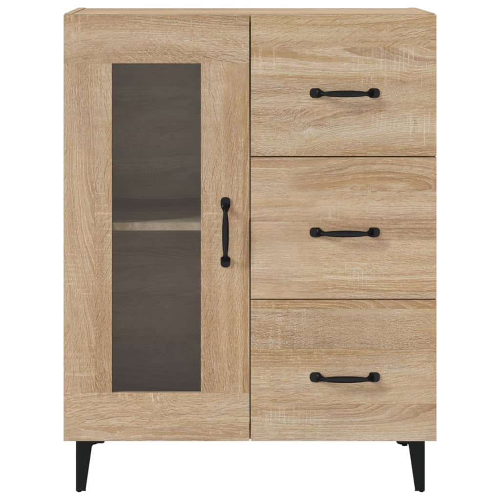 vidaXL Szafka, dąb sonoma, 69,5x34x90 cm, materiał drewnopochodny