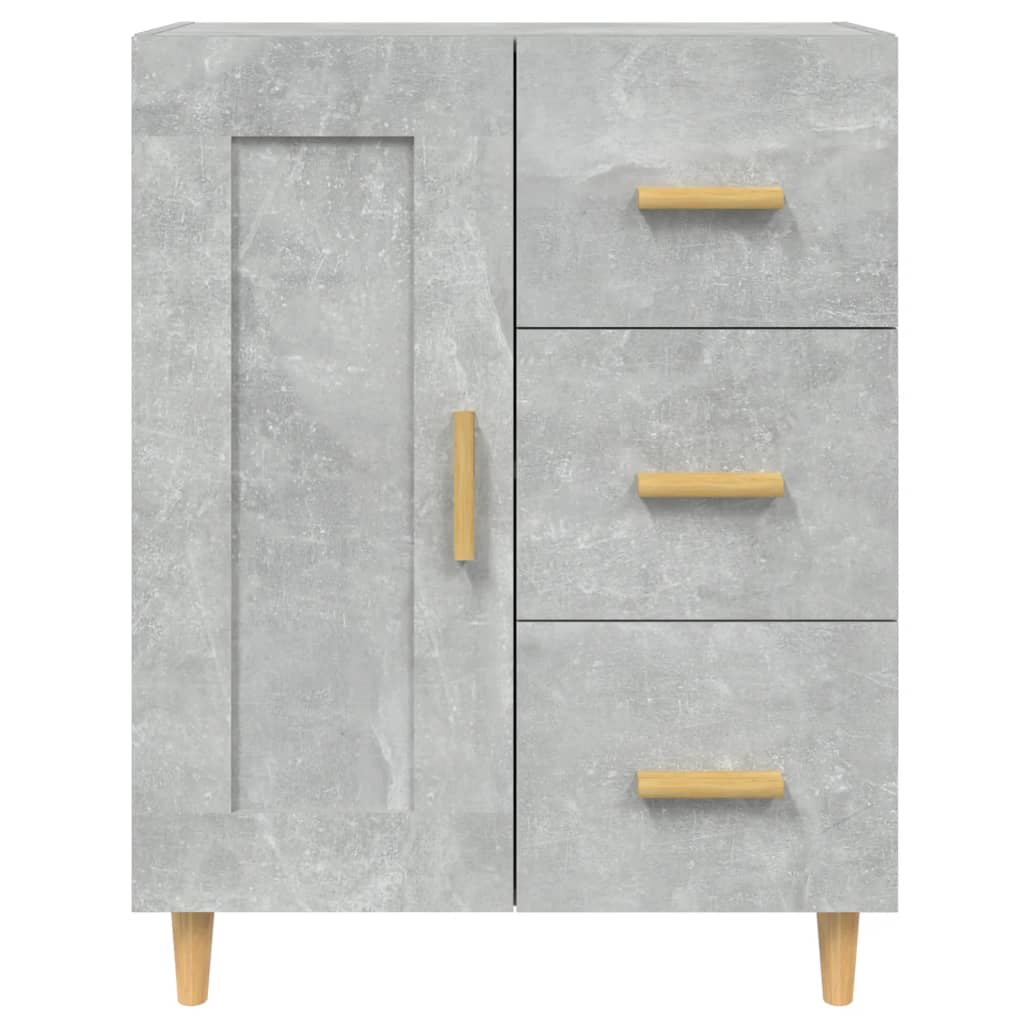 vidaXL Szafka, szarość betonu, 69,5x34x90 cm, materiał drewnopochodny