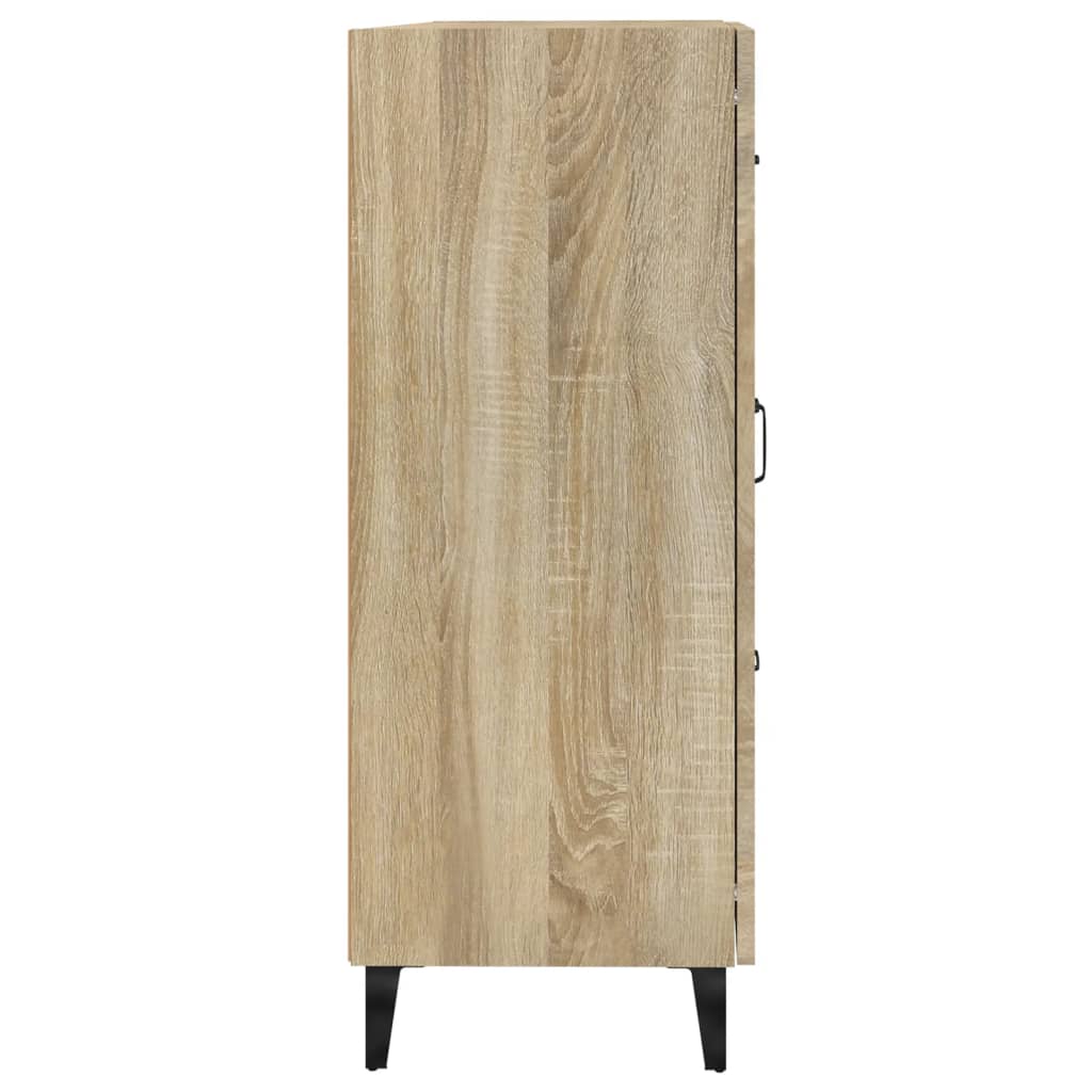 vidaXL Komoda, dąb sonoma, 69,5x34x90 cm, materiał drewnopochodny