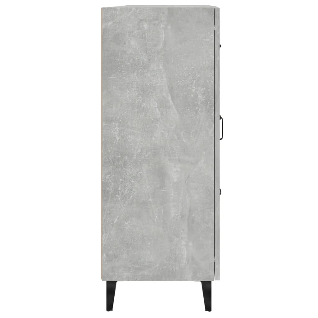 vidaXL Szafka, szarość betonu, 69,5x34x90 cm, materiał drewnopochodny