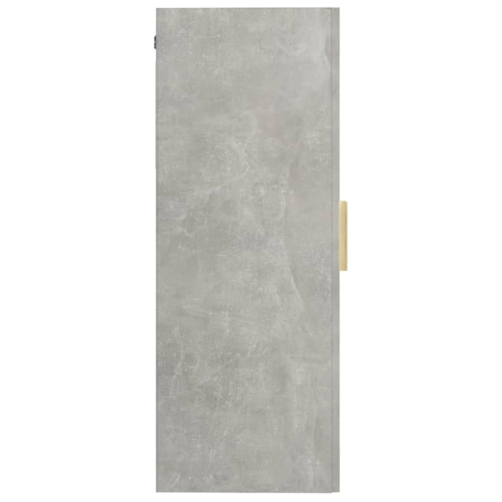 vidaXL Szafka wisząca, szarość betonu, 69,5x34x90 cm