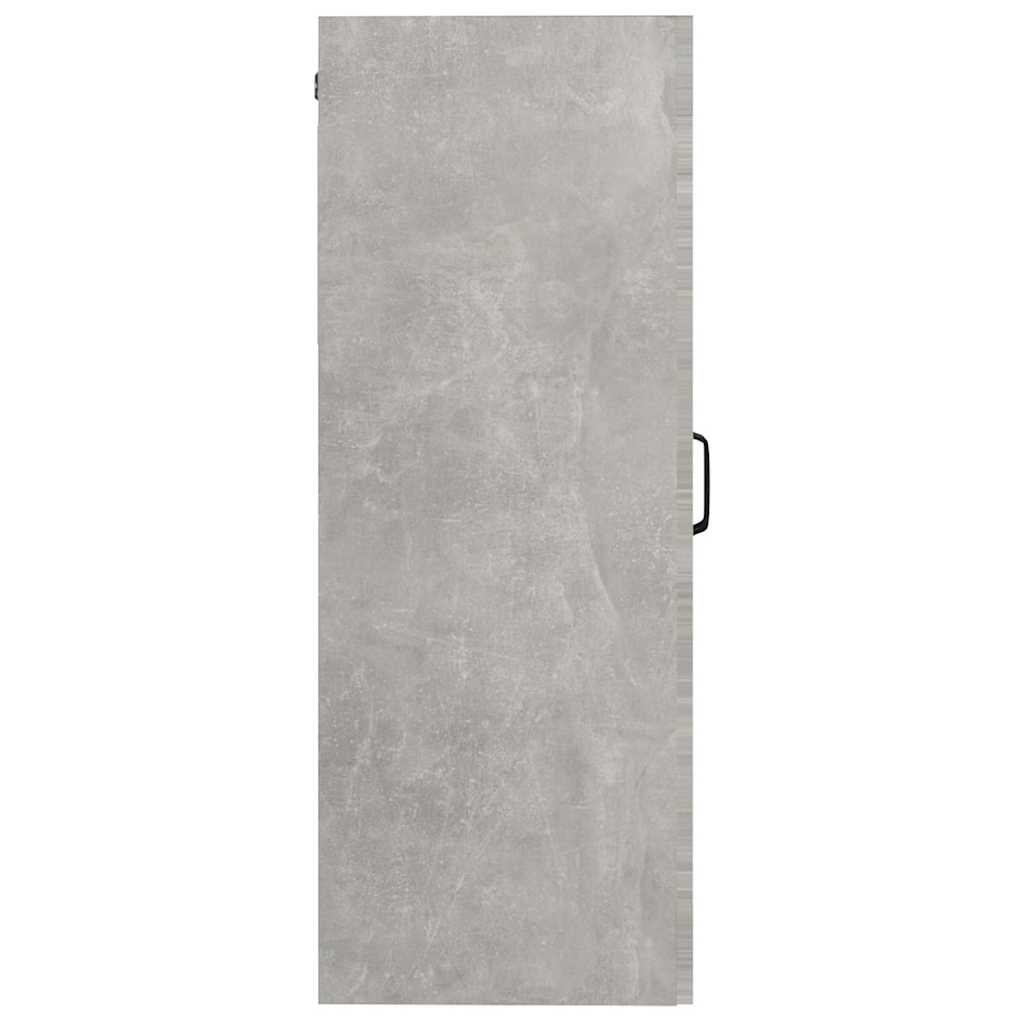 vidaXL Szafka wisząca, szarość betonu, 69,5x34x90 cm