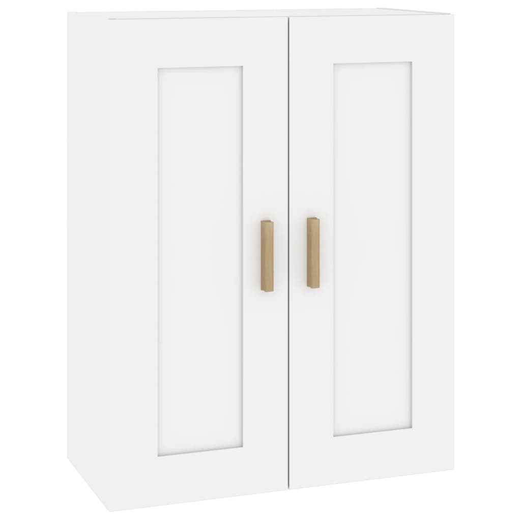 vidaXL Szafka ścienna, biała, 69,5x32,5x90 cm, materiał drewnopochodny