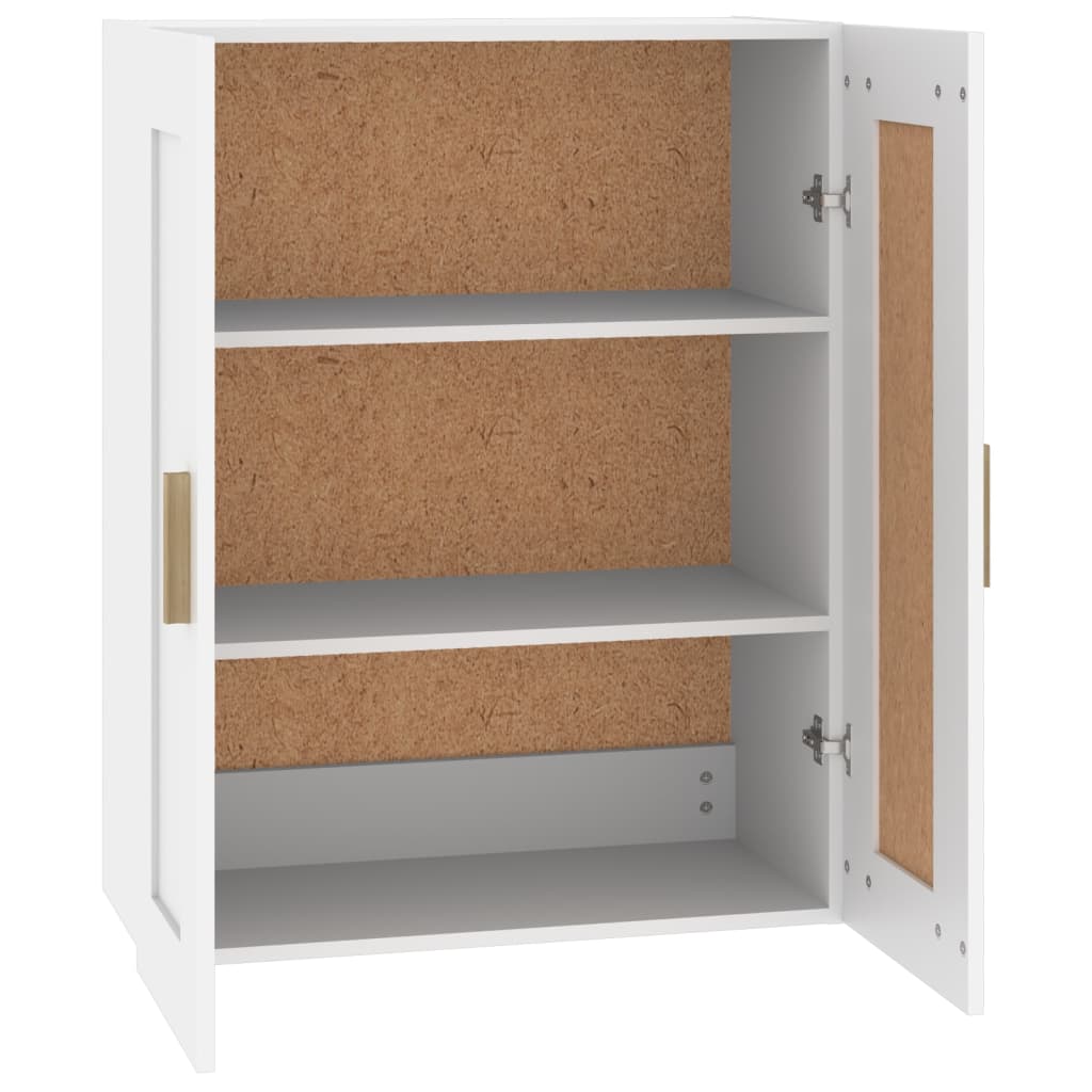 vidaXL Szafka ścienna, biała, 69,5x32,5x90 cm, materiał drewnopochodny