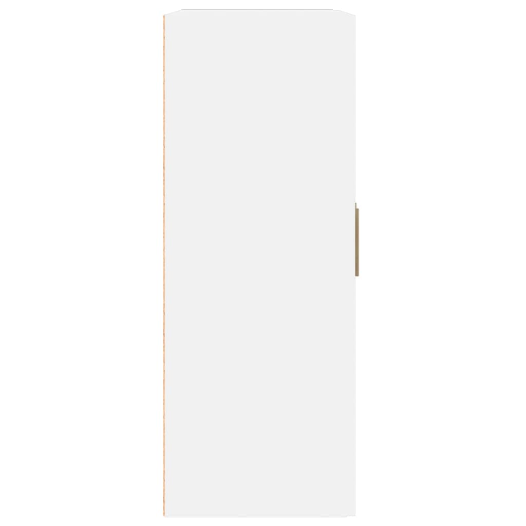 vidaXL Szafka ścienna, biała, 69,5x32,5x90 cm, materiał drewnopochodny