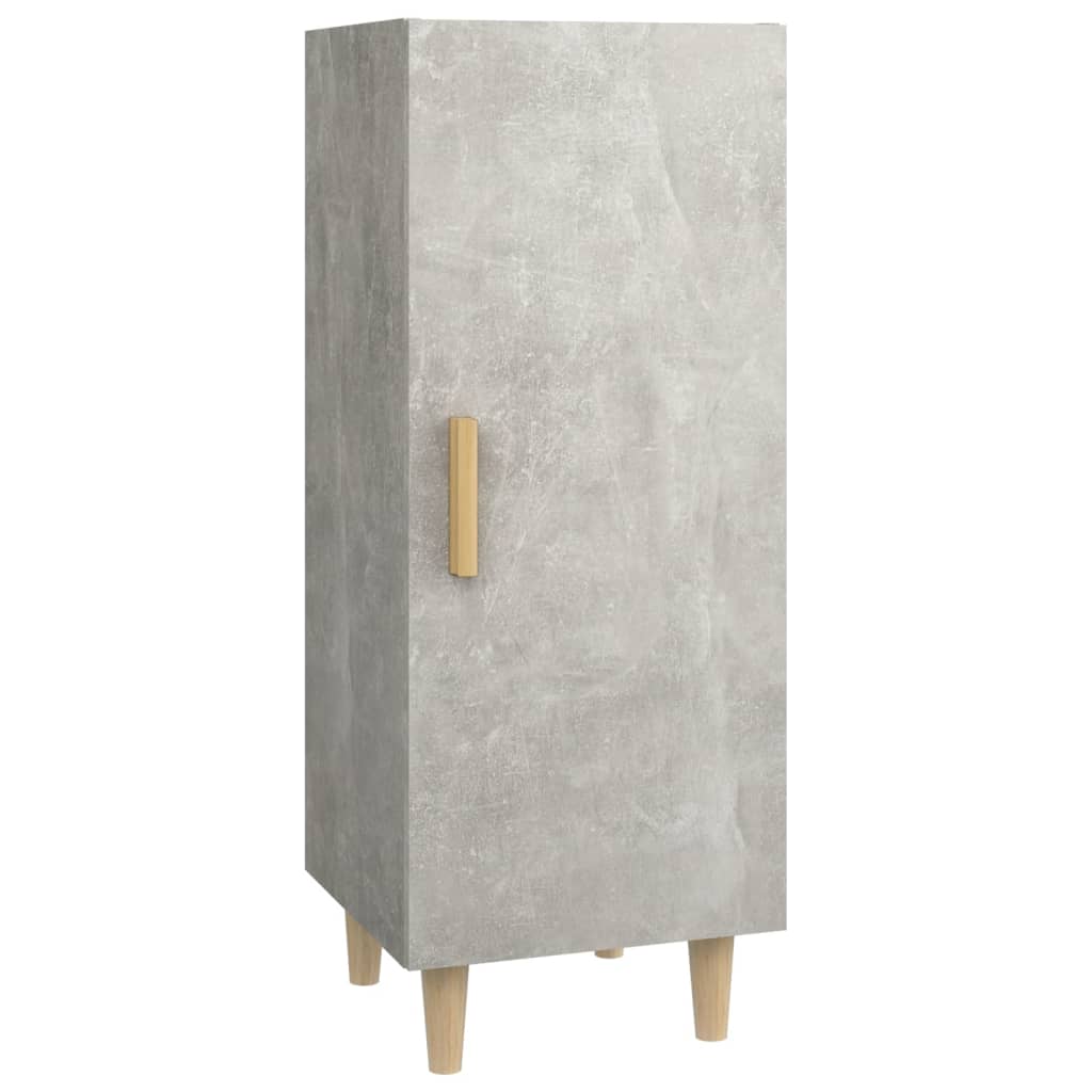 vidaXL Szafka, szarość betonu, 34,5x34x90 cm, materiał drewnopochodny