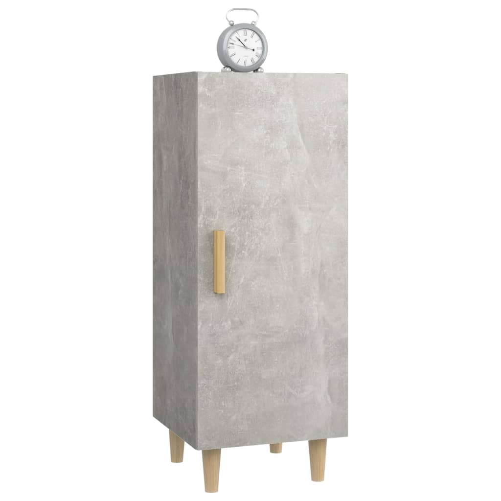 vidaXL Szafka, szarość betonu, 34,5x34x90 cm, materiał drewnopochodny