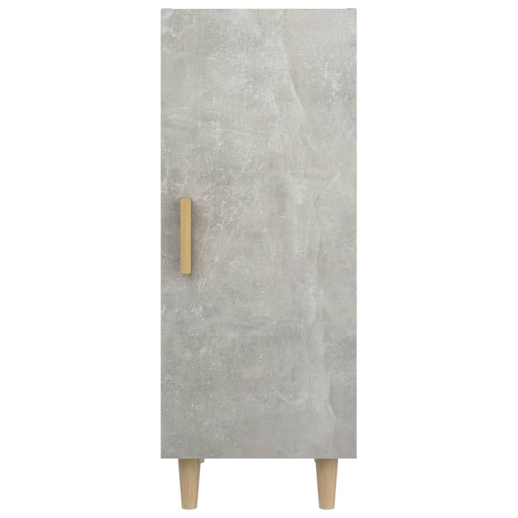 vidaXL Szafka, szarość betonu, 34,5x34x90 cm, materiał drewnopochodny