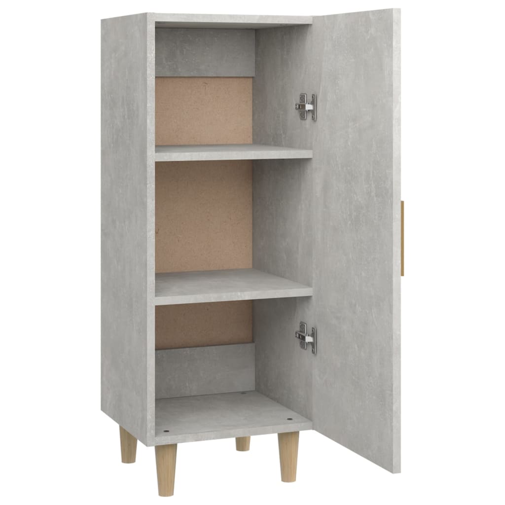 vidaXL Szafka, szarość betonu, 34,5x34x90 cm, materiał drewnopochodny