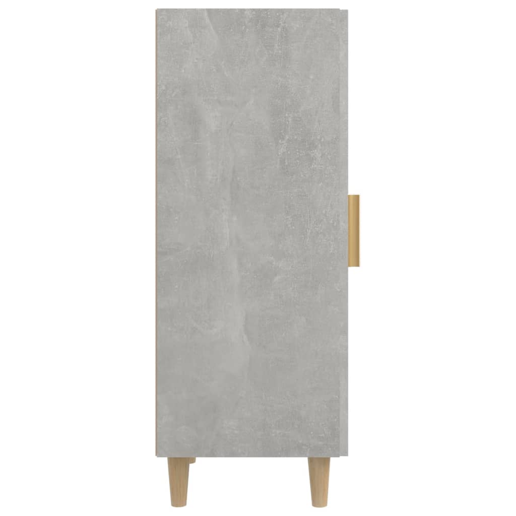 vidaXL Szafka, szarość betonu, 34,5x34x90 cm, materiał drewnopochodny