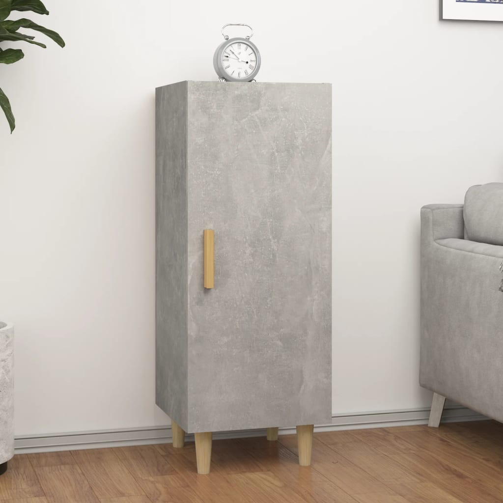 vidaXL Szafka, szarość betonu, 34,5x34x90 cm, materiał drewnopochodny