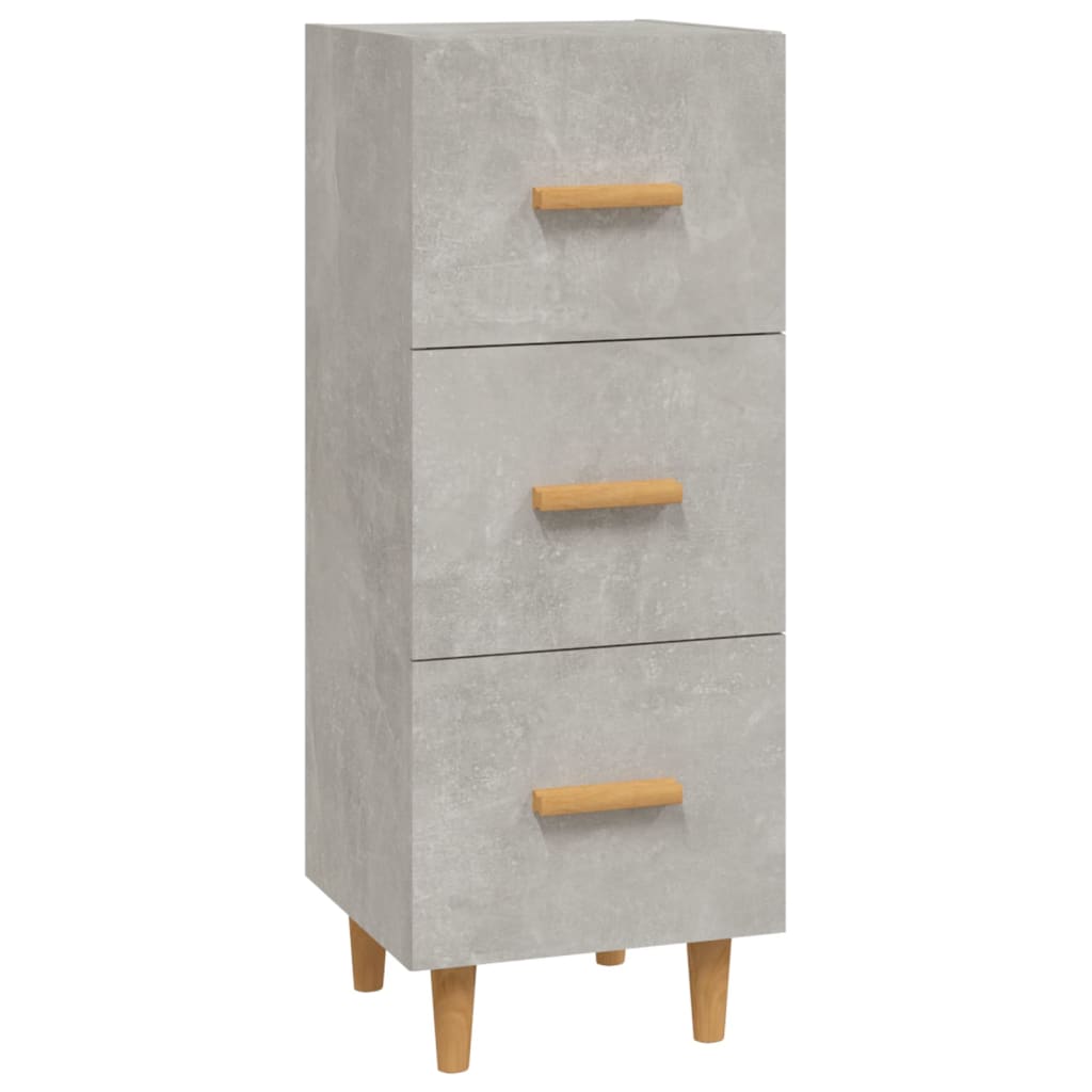vidaXL Szafka, szarość betonu, 34,5x34x90 cm, materiał drewnopochodny