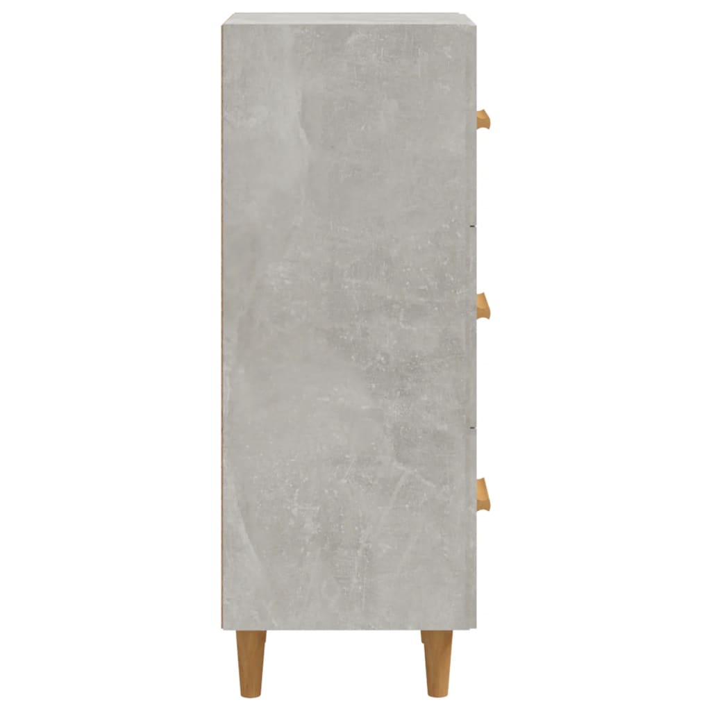 vidaXL Szafka, szarość betonu, 34,5x34x90 cm, materiał drewnopochodny