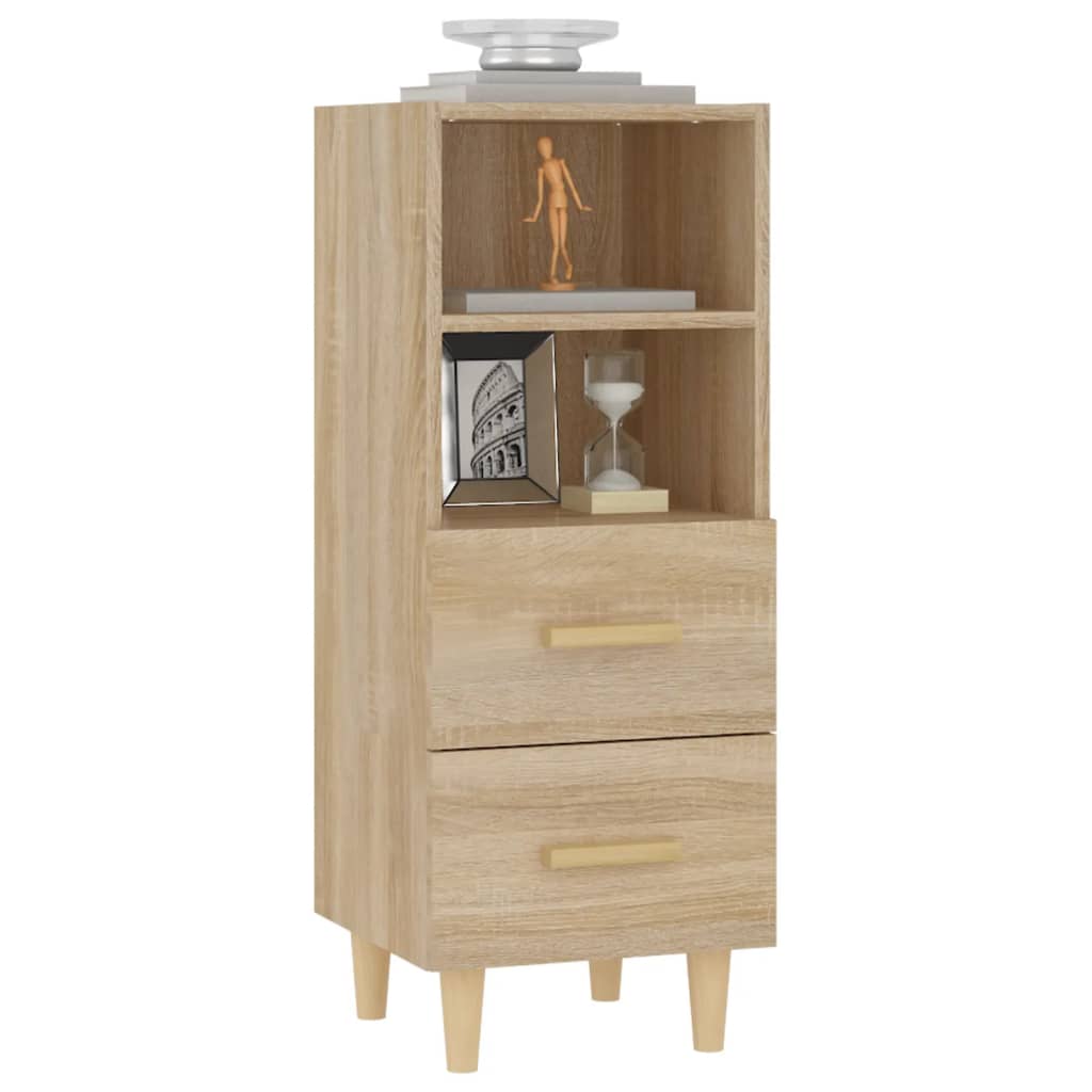 vidaXL Szafka, dąb sonoma, 34,5x34x90 cm, materiał drewnopochodny