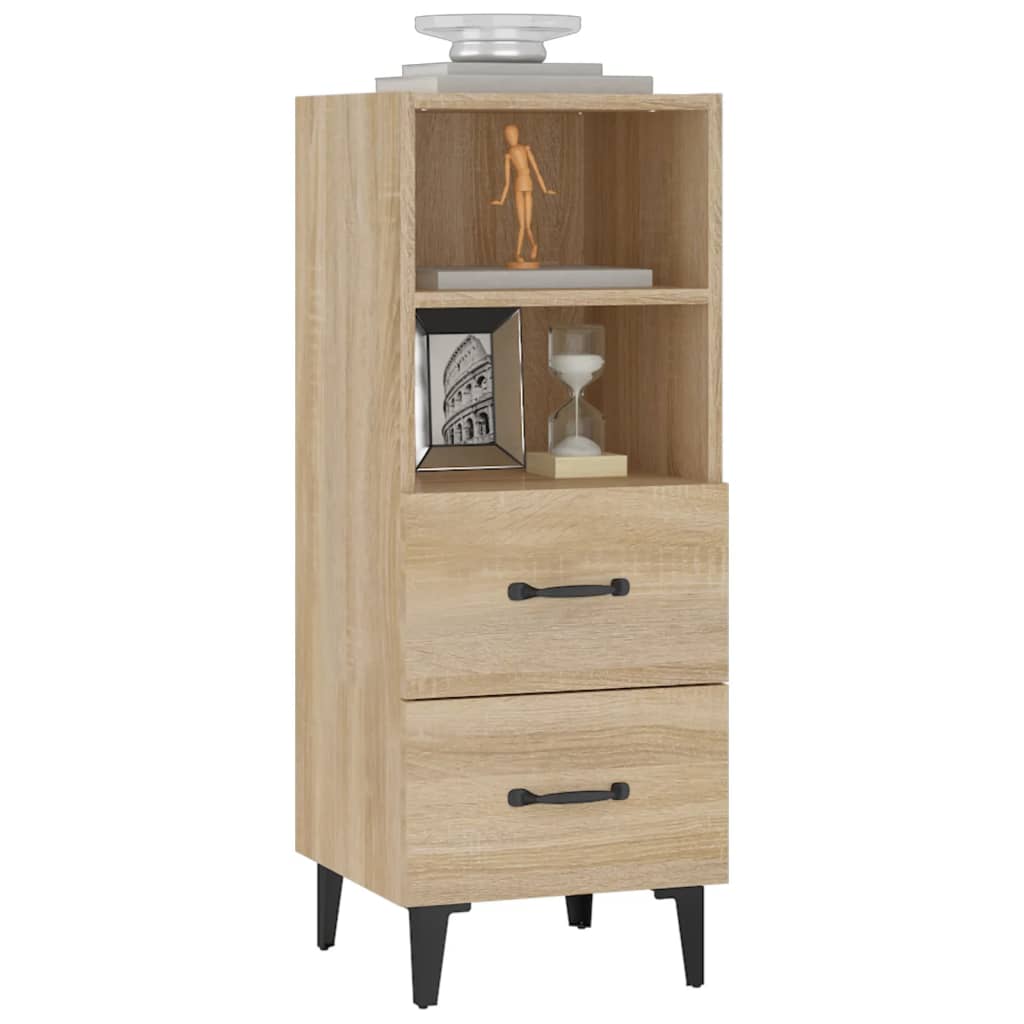 vidaXL Szafka, dąb sonoma, 34,5x34x90 cm, materiał drewnopochodny