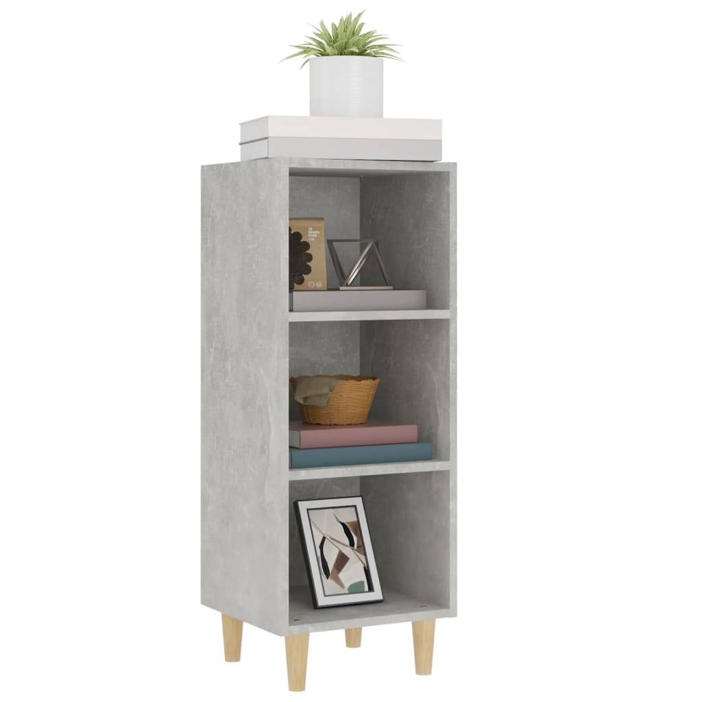 vidaXL Szafka, szarość betonu, 34,5x32,5x90cm, materiał drewnopochodny