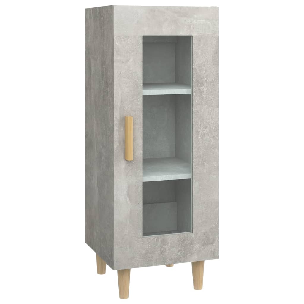 vidaXL Szafka, szarość betonu, 34,5x34x90 cm, materiał drewnopochodny