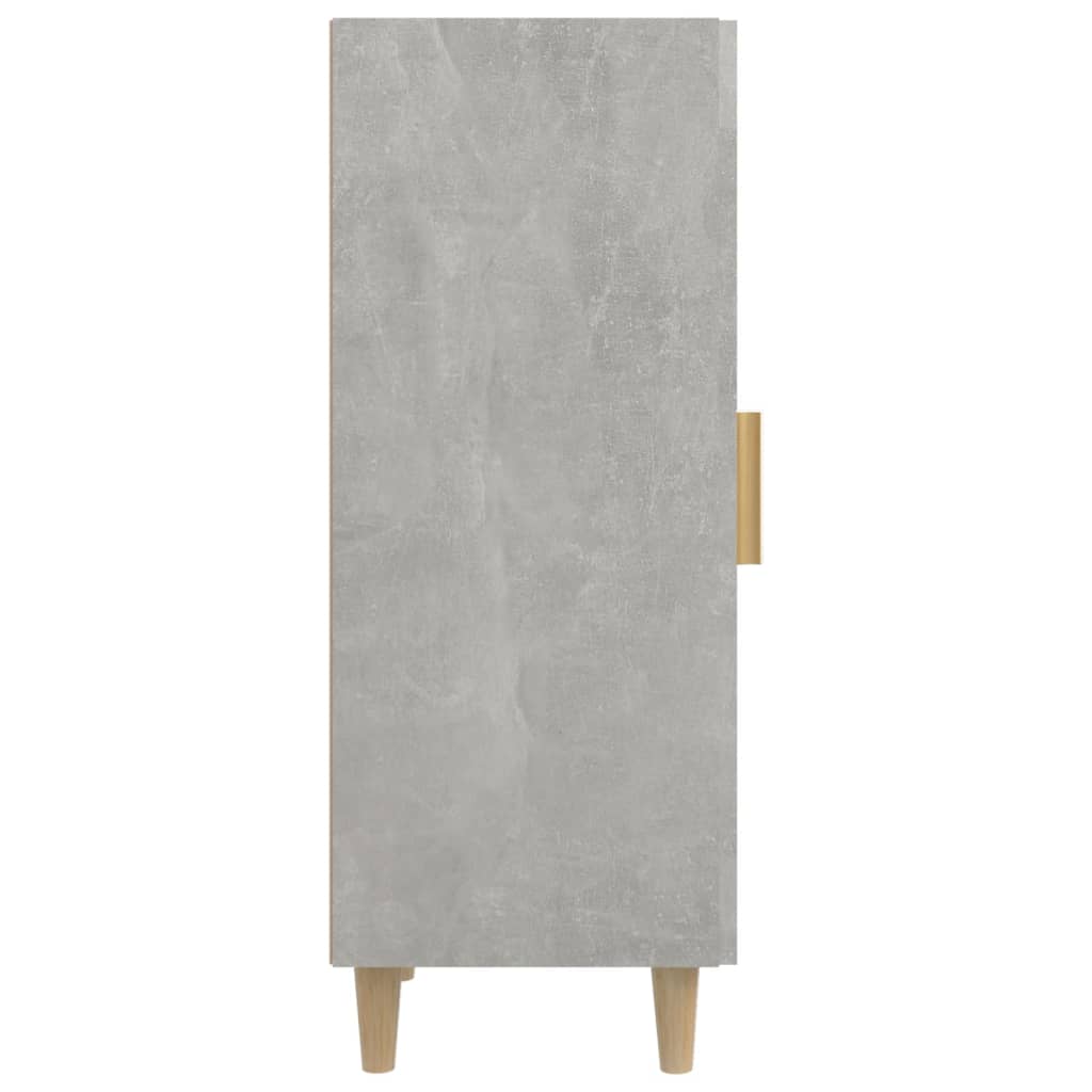 vidaXL Szafka, szarość betonu, 34,5x34x90 cm, materiał drewnopochodny