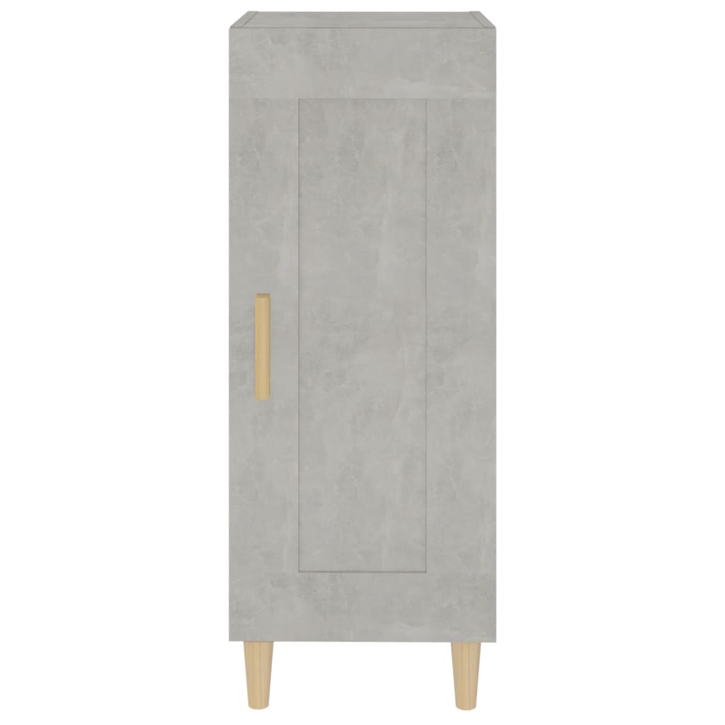 vidaXL Szafka, szarość betonu, 34,5x34x90 cm, materiał drewnopochodny