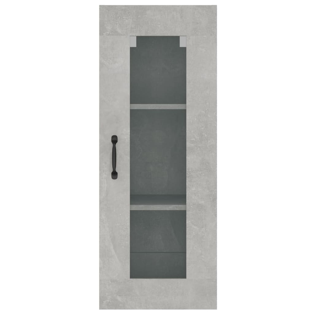vidaXL Szafka wisząca, szarość betonu, 34,5x34x90 cm