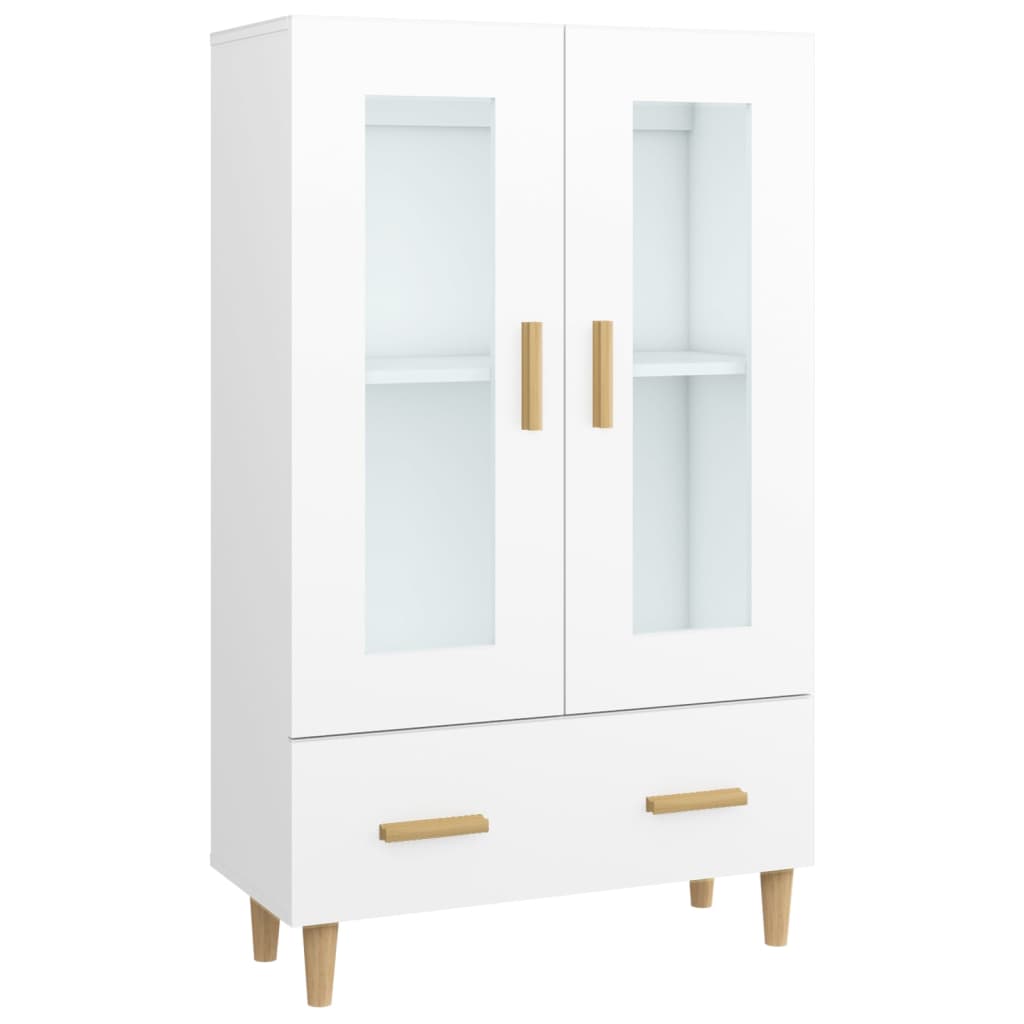 vidaXL Wysoka szafka, biała, 70x31x115 cm, materiał drewnopochodny
