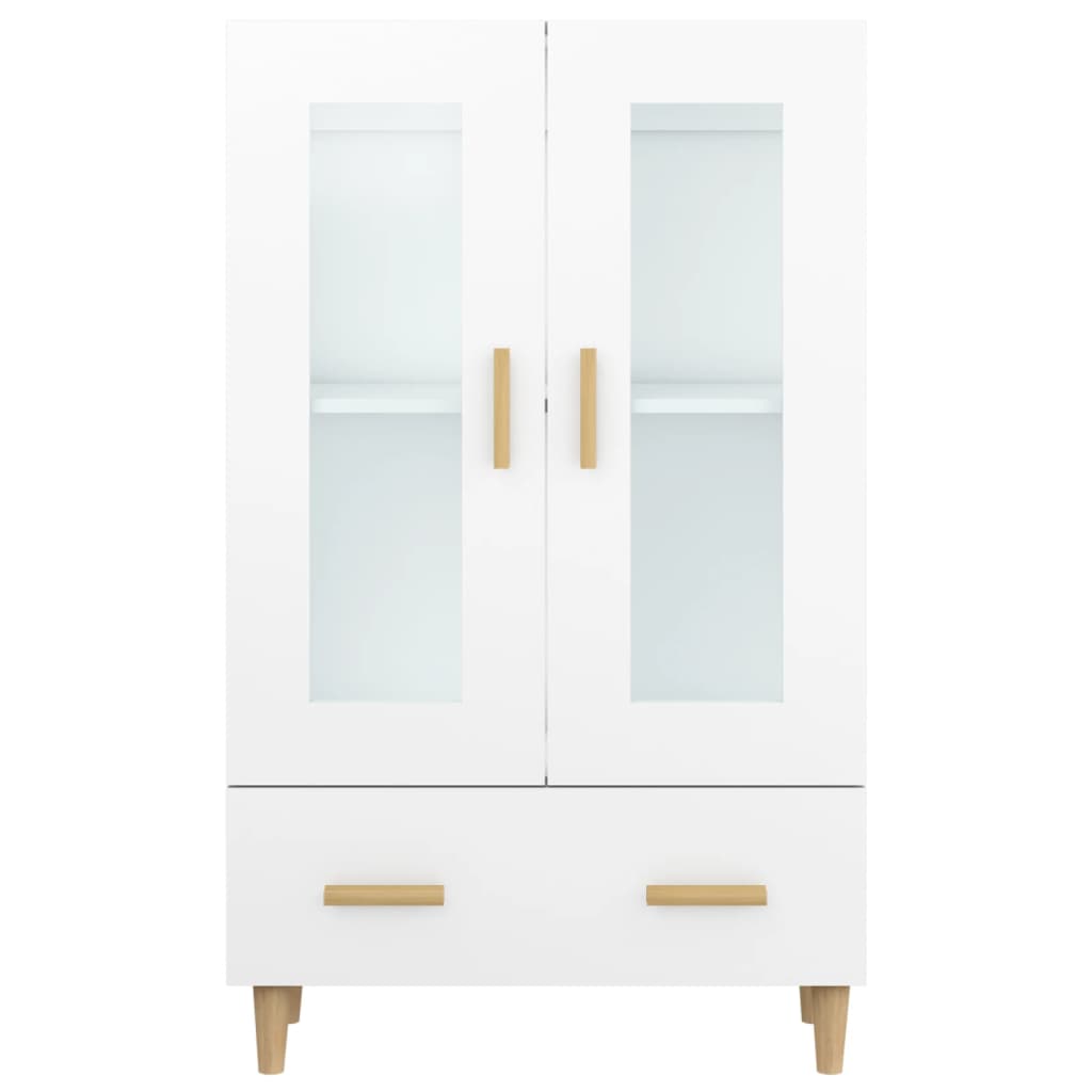 vidaXL Wysoka szafka, biała, 70x31x115 cm, materiał drewnopochodny