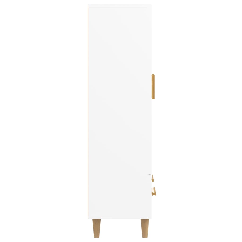 vidaXL Wysoka szafka, biała, 70x31x115 cm, materiał drewnopochodny